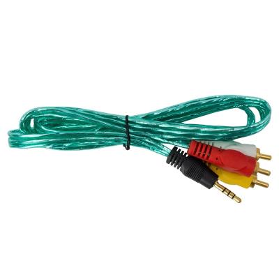 China DVD Player 1 To 3 AV Cable 3.5mm Audio Plug To 3 Length Customized RCA Lotus Video Cable TV Cable for sale