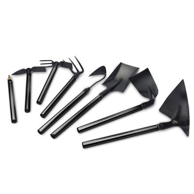 China 8-Piece Garden Tool Kit Multifunctional Heavy Duty Digging Shovel/Shovel/Rake/Hoe/Spout With Extendable Handle For Gardener for sale