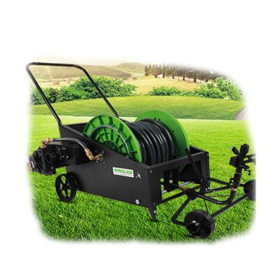 China 131FT Adjustable Metal Irrigation Water Cart Garden Water Hose Reel Retractable Cart For Farm Park Lawn Pasture for sale