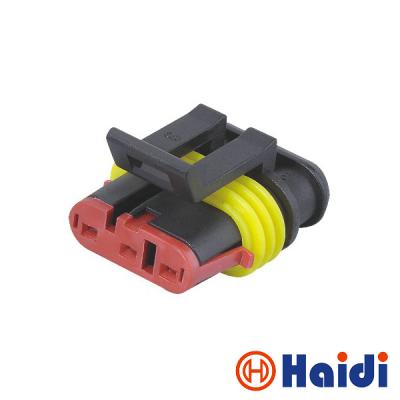 China Electrical Wire Automotive Plug Connectors Sealed 3 Pin Female Connector 282087-1 for sale