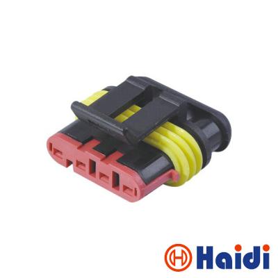 China 4 Pin Waterproof Electrical Female AMP Sealed Automotive Connectors 282088-1 for sale