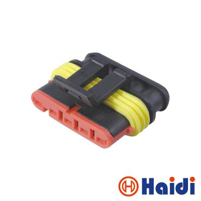 China Tyco Electrical Wire Connectors Female Black 5 Pin Waterproof Connector 282089-1 for sale