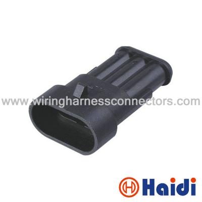 China 3way male tyco/amp Waterproof Automotive Plug Connector mating  282105-1 for sale