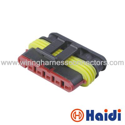 China 6 Way Automotive Plugs Waterproof Electrical Connectors Male 282090-1 for sale