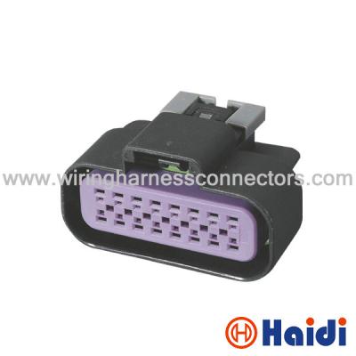 China Waterproof 16 Pin Female Connectors Plastic Black With PBT + G Housing  15326863 for sale