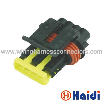 China 4 Pole Power Plastic Wire Automotive Pin Connector Female Electrical  444046-1 for sale