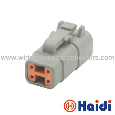 China DTM Series Deutsch Sealed Automotive Connectors Male PA66 + GF Housing DTM06-4S for sale