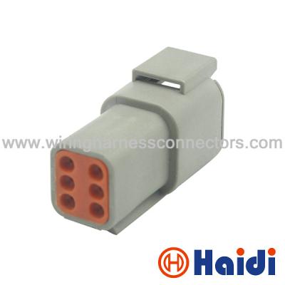 China DTM 6 Way Male Automotive Wire Harness Plug Connectors Cable Socket  DTM04-6P for sale