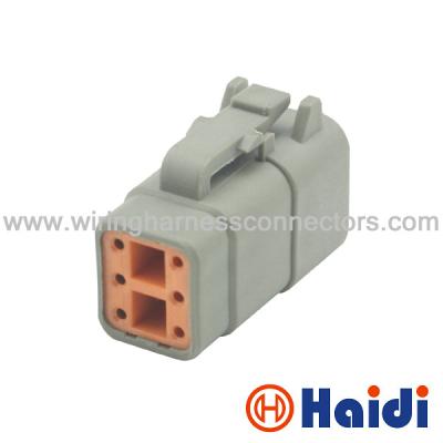 China Automotive Wire To PCB Wire Harness Plug Connectors 6 Pin Female Deutsch DTM06-6S for sale