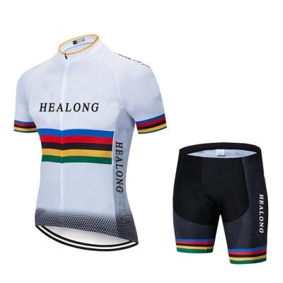 China Breathable Custom Mens Cycling Jerseys Short Sleeve Bike Wholesale Cycling Jersey Set Summer Short Sleeve for sale