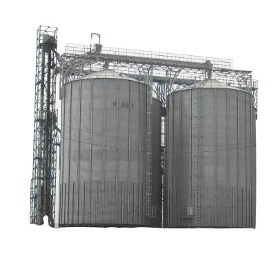 China Factory commercial corrugated steel storage silos for sale / steel silos with catwalk in workshop for sale