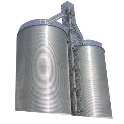 China Steel Plant Corn Storage Silos With Flat Bottom Silos Equipped With Field Auger for sale