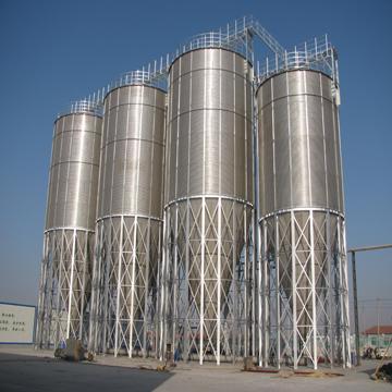 China Agriculture Industry Stainless Steel Bottom Hopper Silos for sale