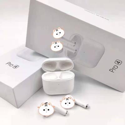 China Dropshipping Replacement pro4 Comfortable Wearing White Colorful Earbuds Long Disappear Wireless Earphone Pro4 TWS Pro 4 Earphone Wholesale for sale