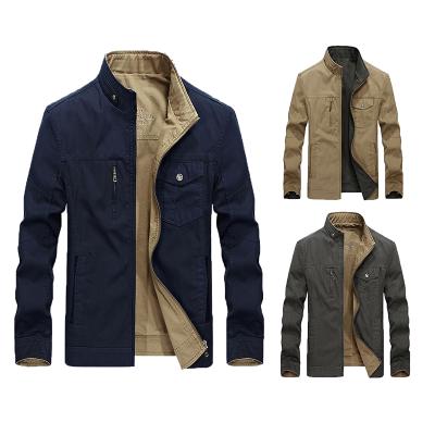 China Kurtka Clothing Cotton Sustainable Goods Plus Size Stand Collar Jacket Outdoor Men Boohooman Winter Reversible Jacket for sale