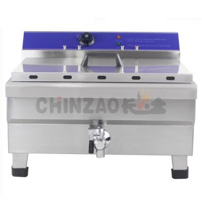 China Automatic Thermostat Electric Single Tank Electric Used 30L Deep Fryer For Sale for sale