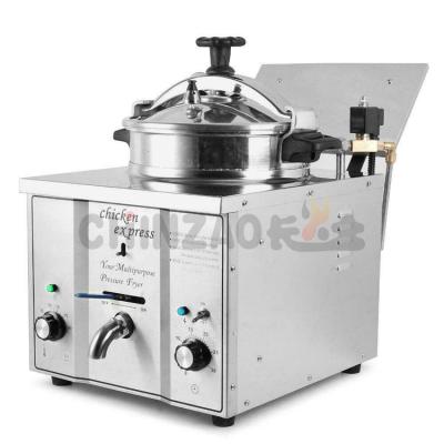 China Commercial Restaurant 16L Table Top Electric Pressure Deep Fryer For Food Chips Potato Chicken for sale