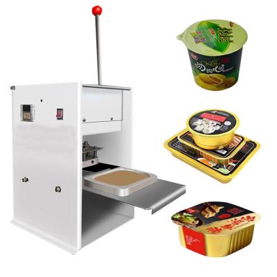 China Food Best Selling Desktop Aluminum Container Foils Lid Sealing Machine for sale