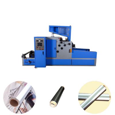 China Full Automatic Food Aluminum Foil Wax Paper Silicone Rewinding Paper Machine for sale