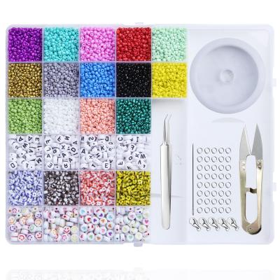 China Crystal Amazon Hot Sale Jewelry Making Kit Beads DIY Glass Bracelet Necklaces Crafting Jewelry Making for sale