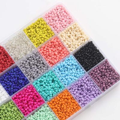 China DIY Jewelry Making Amazon Hot Sale 24 Bead Scatter Kits For DIY Bracelet Jewelry Making 3mm Glass Seed Beads for sale