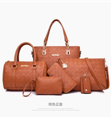 China LOVEVOOK 2022 Brand Designer PU Leather Ladies Shoulder Purse 5 pcs Luxury Waterproof Purse and Handbags Set Large Cute Women Tote Bags for sale