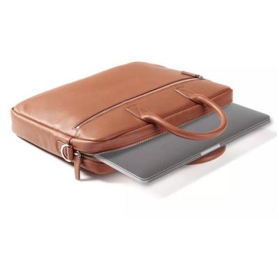 China Portable Popular Used Business Briefcase Tablet Bag Genuine Leather Laptop Bags for sale