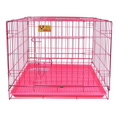 China Foldable Large Double Door Breathable Metal Dog Crate Heavy Duty Dog Crate for sale