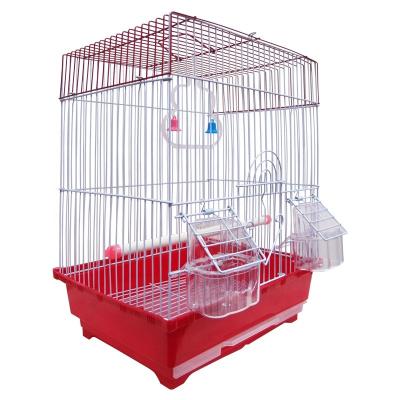 China Breathable the most popular birdcage and square panels in India small iron parrot birdcage for sale