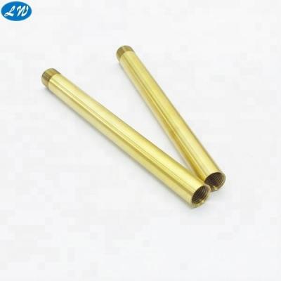 China OEM CNC Brass Precision Thread Tube Aluminum Spinning Hollow Parts for sale