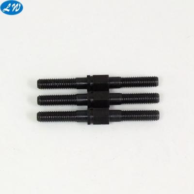 China OEM CNC Aluminum Custom Turning Lathe Machining Black Anodized Aluminum Spindle Parts for sale