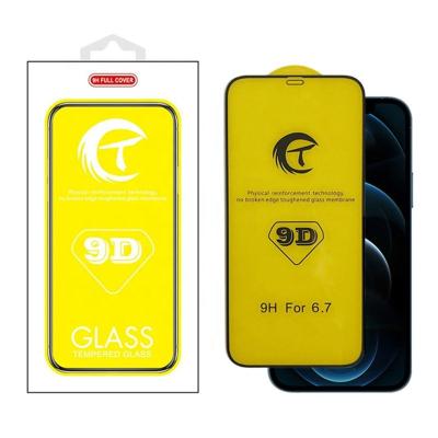 China Anti-scratch / Explosion-proof / Waterproof 9D Full Glue Screen Protector For iPhone 13 Mini 12 Pro 11 Max XS XR 7 8 Plus Tempered Glass Auto Exhaust With Package for sale