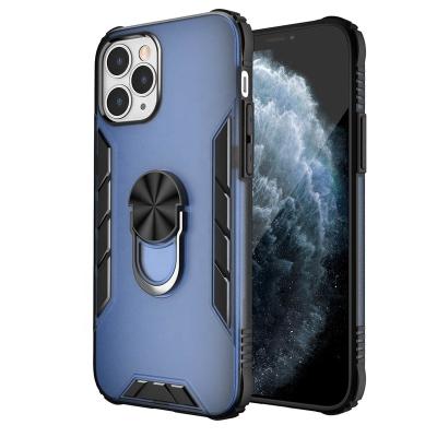 China Shock Proof For iPhone 12 mini 11 pro XS XR Max Note 20 Premium Quality Mobile Phone Bags Drop Protection Ring Bracket Shockproof Phone Case for sale