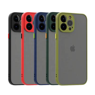 China Shockproof For iPhone 13 12 HUAWEI XIAOMI OPPO VIVO Fe mini 11 pro XS Max Samsung S22 ultra S21 soft PC phone case TPU camera protection for sale