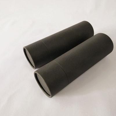 China Recyclable Custom Black Cylindrical Water Packaging Box for sale