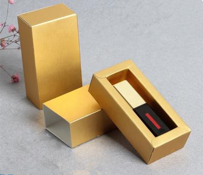 China Handmade Custom Rectangular Kraft Paper Lipstick Packaging Box for sale