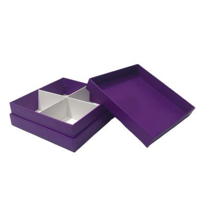 China Handmade Good Quality Custom Luxury Packaging Chocolate Fancy Gift Craft Paper Boxes With Compartments for sale