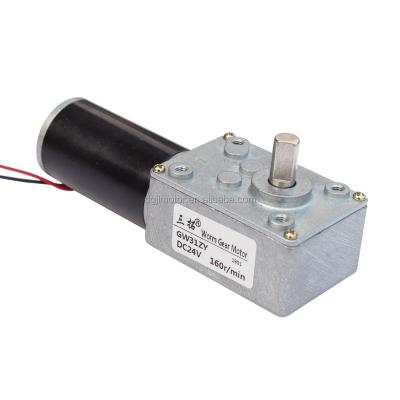 China DC 12V 24V 3-470rpm Small Worm Gear Motor High Torque Totally Enclosed DC 12V 24V 3-470rpm Ultra Strong Low Speed ​​For RC Car Robot Vehicle Model Door Quality for sale