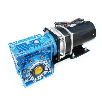 China Factory Direct Sale 24V Totally Enclosed GW650 High Quality All Metal Speed ​​DC Worm Gearbox Reducer Motor With Brake For Stairs Lifting Climbing for sale