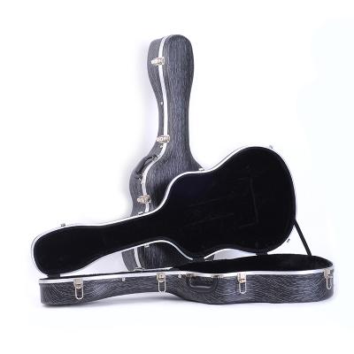 China Custom OEM Guitar Hard Case Lightweight ABS Material With Guitar Shape Case For Western Classical Guitars Hard-SHELL Guitar Case for sale