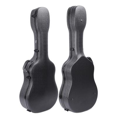 China ABS Guitar Box Ballad of Gitar/Bass Black Custom Musical Box 41 inch guitar case manufacturers factory size logo music nstrument bags and cases for sale