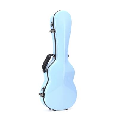 China Ukulele SUN-FGC-TU-BL F Fiberglass Case Guitar Instrument Case Ulele Musical Accessory Wholesale Bags and Cases 27inch for sale