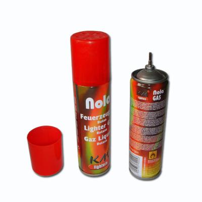 China fuel lighter aerosol tin can with logo printing for sale