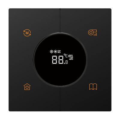 China Contemporary 12V DC Modbus Protocol Hotel Light Touch Switch Button Smart Thermostat for sale