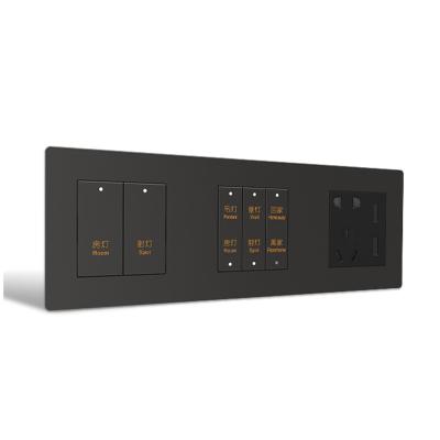 China Newcomers Connecting Power 1 2 Light 3 Gang Mechanical Switch Metal Smart Wall Switch for sale