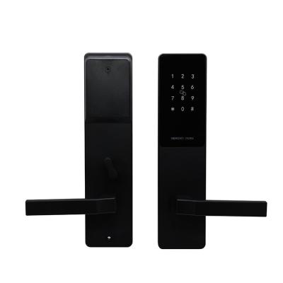 China Connecting Room Control Box Home Use 38-120mm Wooden Door Smart Door Lock Open With Password Card Key for sale