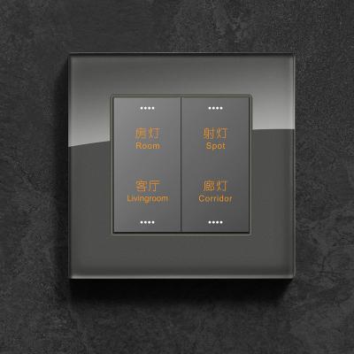 China Power Connecting Hot Sales Hotel Room Light 1 2 3 Gang Smart High Quality Wall Switch for sale