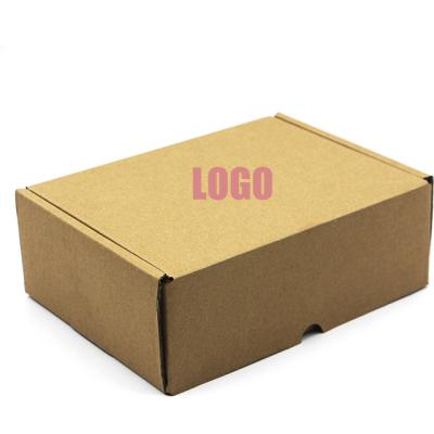 China Handmade Wholesale Printed Custom Logo Printed Corrugated Shipping Packaging Box Craft Mailing Paper Box for sale