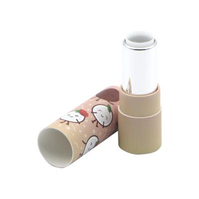 China Recycled Materials Tube Lip Balm Cardboard Lipstick Paper Luxury Hot Selling Empty Custom Lipstick Tube for sale