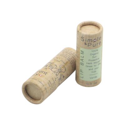 China Lip Balm Biodegradable Eco Friendly Craft Empty Cardboard Cosmetic Lift Up Your Brand Eco Tube for sale